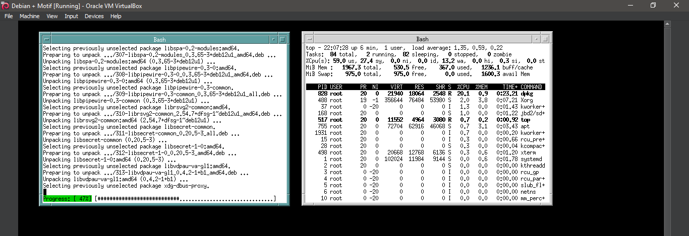 Running Motif Window Manager